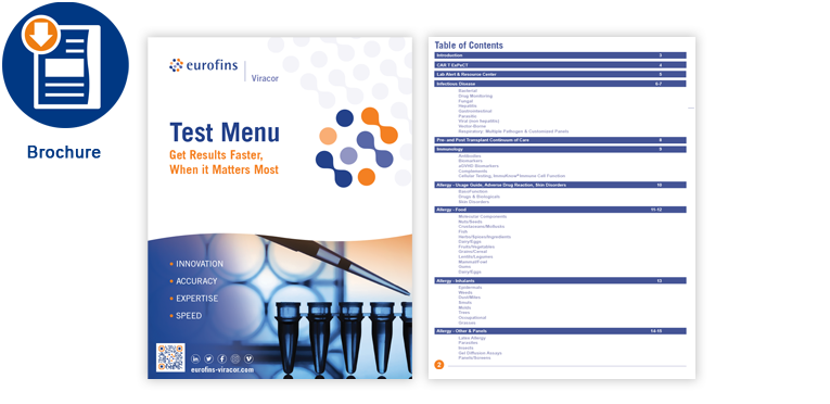 Test Menu Directory Brochure